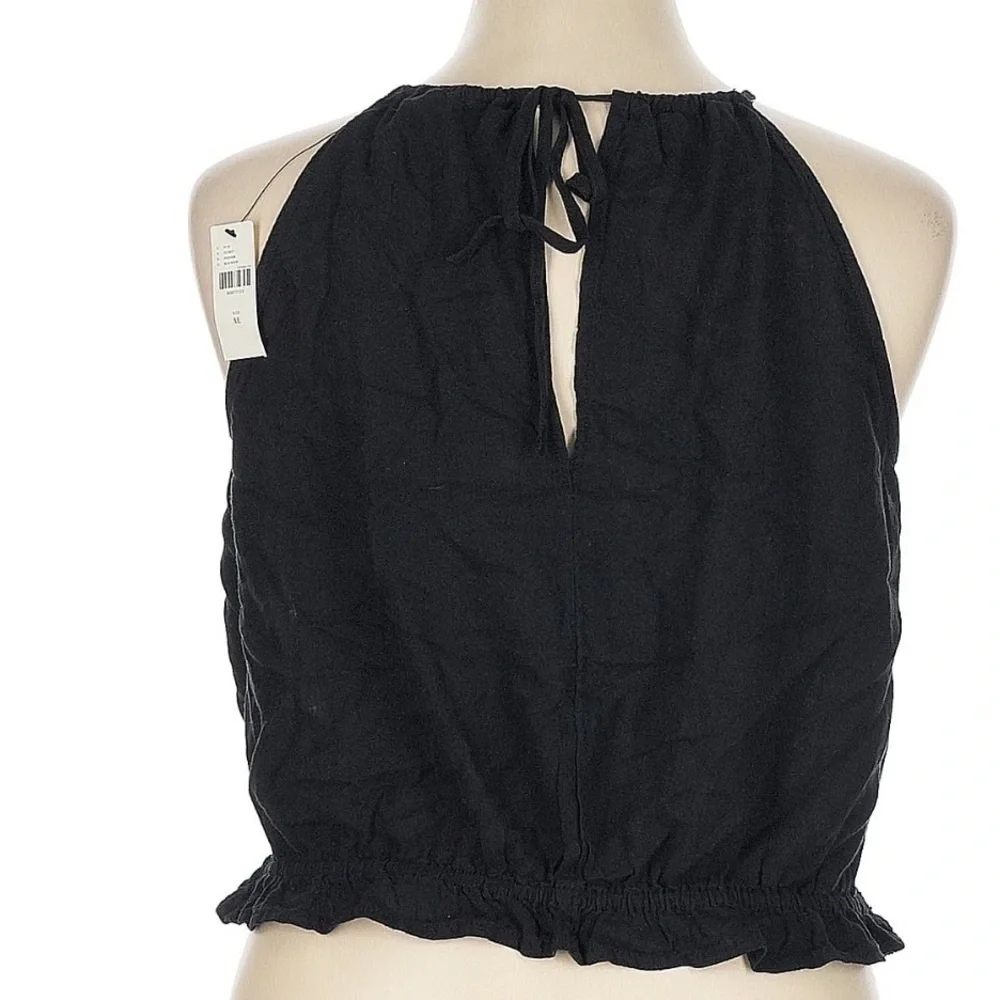 Anthropologie Pilcro Cropped Linen Halter Top, - Picture 6 of 10